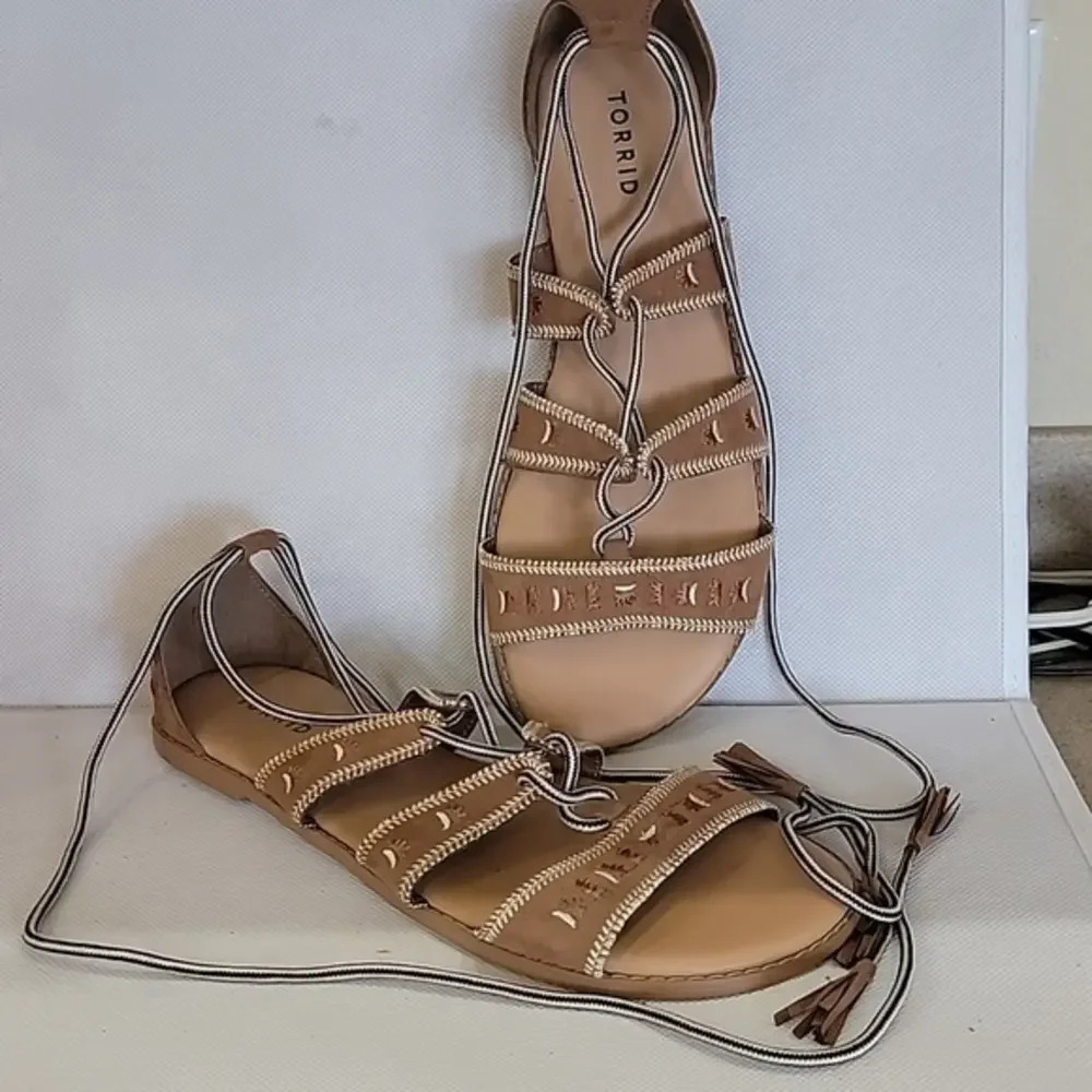 TORRID‎ TAN SANDALS (sz 11-1/2)